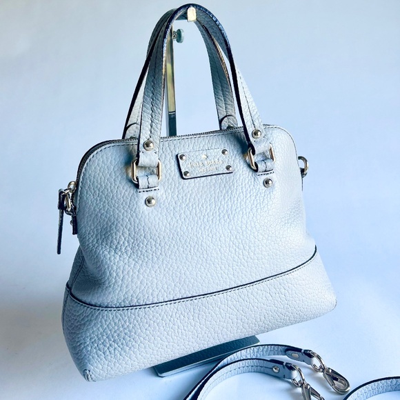 Kate Spade Grey Pebble Genuine Leather Tote - Picture 3 of 15